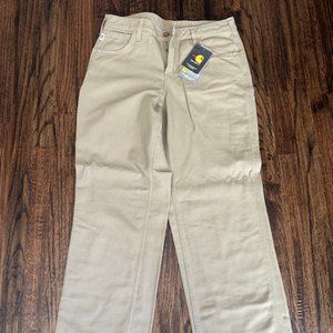 NEW NEW Carhartt W Canvas FR work pants - Khaki size 8